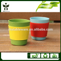 high quality bamboo fiber cup with silicone holder